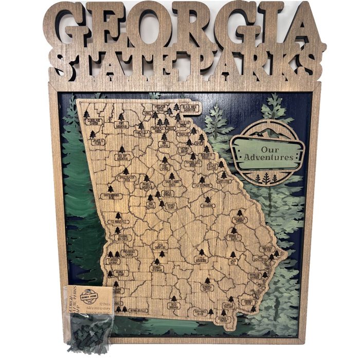 Georgia State Parks Wood Map