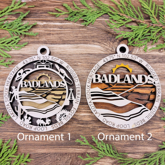 badlands national park ornament