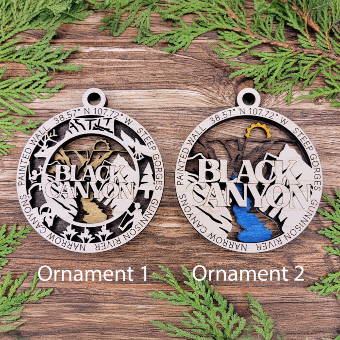 Black Canyon national park-ornament