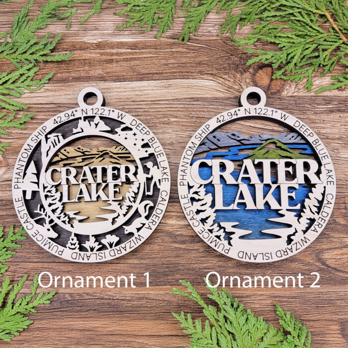 Crater Lake national park ornament