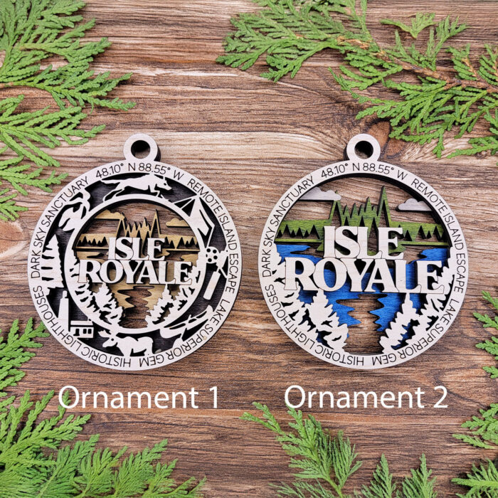 Isle Royale national park ornament