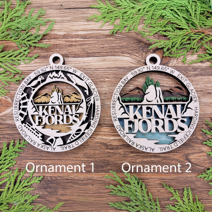 Kenai Fjords national park ornament