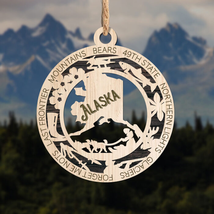 Alaska State Ornament