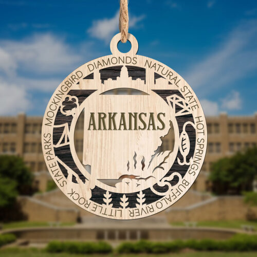Arkansas State Ornament