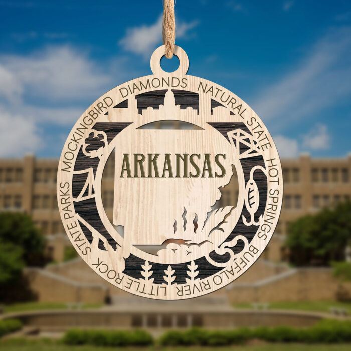 Arkansas State Ornament