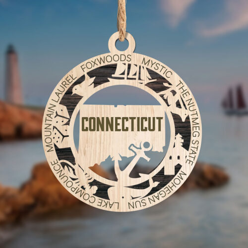 Connecticut State Ornament