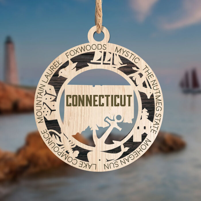 Connecticut State Ornament