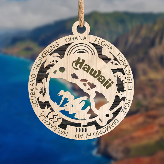 Hawaii State Ornament