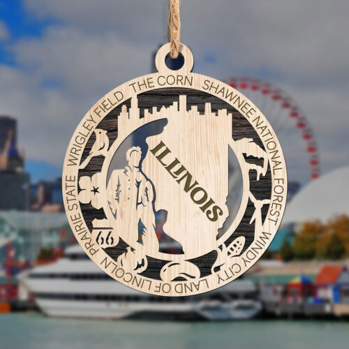 Illinois State Ornament