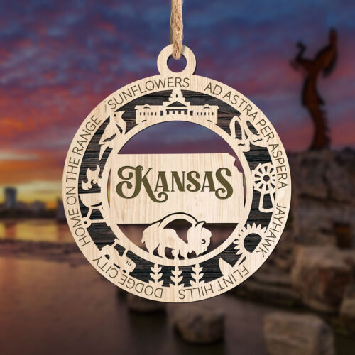 Kansas State Ornament