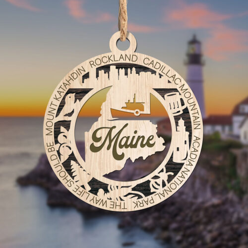 Maine State Ornament