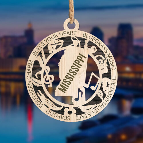 Mississippi State Ornament