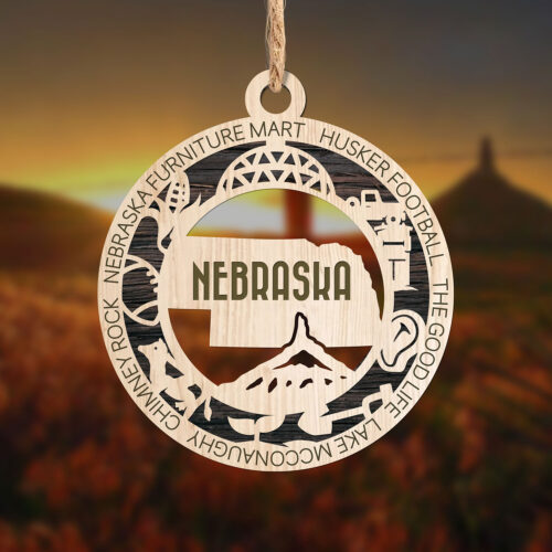 Nebraska State Ornament
