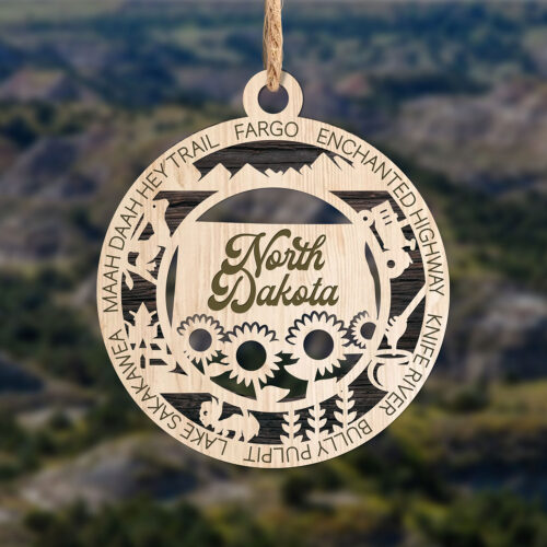 North Dakota State Ornament