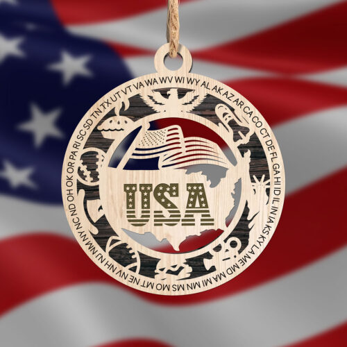 USA State Ornament