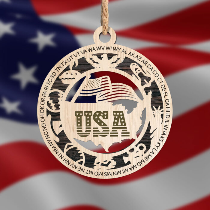 USA State Ornament