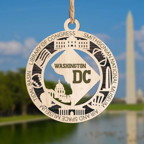 Washington DC State Ornament