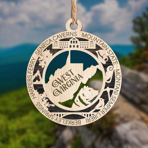 West Virginia State Ornament