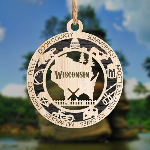 Wisconsin State Ornament