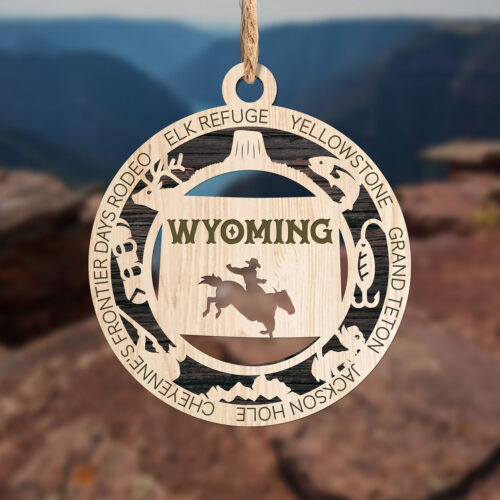 Wyoming State Ornament